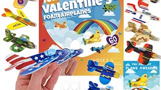 KD KIDPAR 60 Pcs Foam Airplanes Bulk Party Favors Toy Planes...
