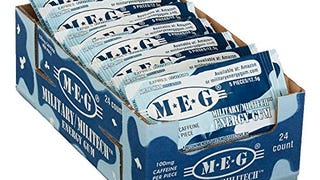 MEG - Military Energy Gum | 100mg of Caffeine Per Piece...
