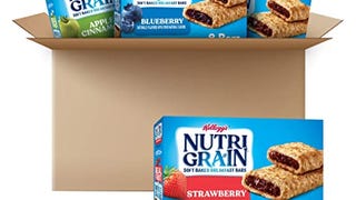 Nutri-Grain Soft Baked Breakfast Bars, Made with Whole...