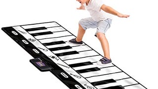 Click N' Play Floor Piano Pad Keyboard with 24 Keys, 4...