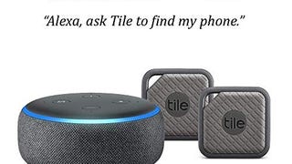 Echo Dot (3rd Gen) - Charcoal with Tile Sport (Graphite)...