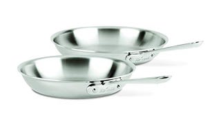 All-Clad D3 Stainless Steel Frying pan cookware set, 10-...