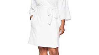 Amazon Brand - Arabella Women's Plus Size Knit Waffle Robe,...
