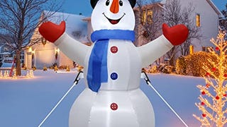 4FT Christmas Inflatables Snowman Outdoor Yard Decorations,...