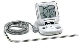 Polder Digital in Oven Programmable Thermometer and Timer,...