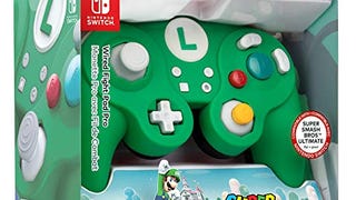 PDP Gaming Super Mario Bros Luigi GameCube Wired Fight...