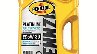 Pennzoil Platinum Full Synthetic 5W-30 Motor Oil (5-Quart,...
