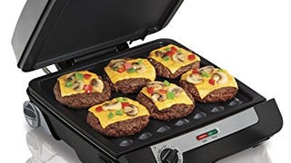 Hamilton Beach 4-in-1 Indoor Grill & Electric Griddle Combo...