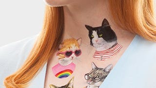 Tattly Temporary Tattoos Set, The Cat Club