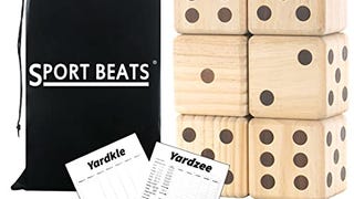 Giant Wooden Yard Dice, Outdoor Games Giant Yard Lawn Games...