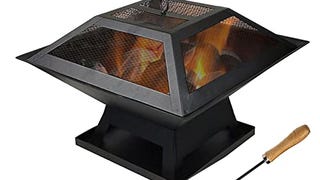 Outdoor Small Fire Pit Wood Burning 18 Inch with Mesh Cover...