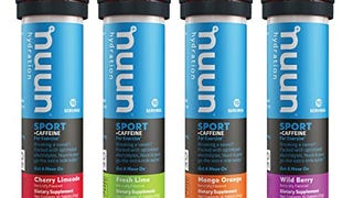 Nuun Sport + Caffeine: Electrolyte Drink Tablets, Mixed...