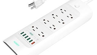 AUKEY Power Strip, 8 Outlets & 6-Port USB Charger with...