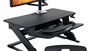 iMovR ZipLift+ Standing Desk Converter with Ergonomic Tilting...