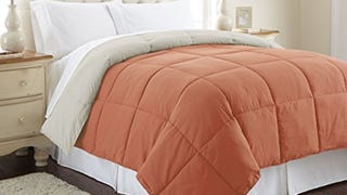 Modern Threads Down Alternative Microfiber Quilted Reversible...