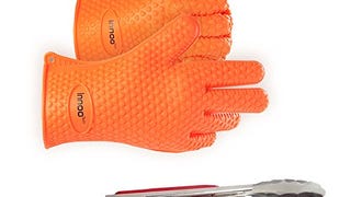 BBQ Gloves Silicone Heat Resistant BBQ Grill Gloves Great...