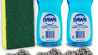 Dawn Dish Soap Kit: 2 Blue Dawn Dishwashing Liquid Detergent...