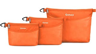 Gonex Travel Packing Toiletry Pouches with Zippers Water-...
