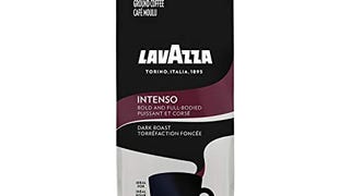Lavazza Intenso Ground Coffee Blend, 12-Ounce Bag, Non-...
