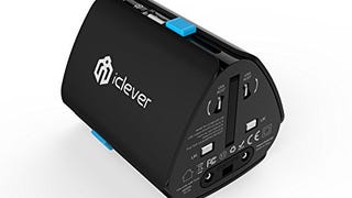 iClever Worldwide Travel Adapter, All in One Universal...