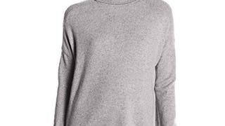 Lark & Ro Women's 100% Cashmere Soft Relaxed Fit Turtleneck...