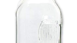 2 Qt Glass Milk Bottle, 64 oz, Heavy Glass with Lid, Creamery...