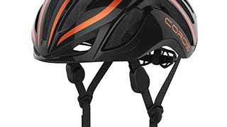 Coros Linx Smart Cycling Helmet, Black/Orange Gloss,...