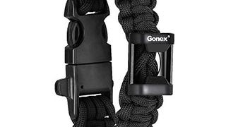 Gonex 550 Paracord Premium Paracord Bracelet with Fire...