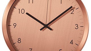 Amazon Brand – Rivet Retro Steel Clock, 12"H,