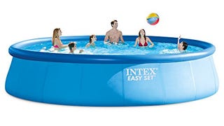 Intex 18ft X 48in Easy Set Pool Set with Filter Pump, Ladder,...
