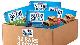 Nutri-Grain Soft Baked Breakfast Bars, Kids Snacks, Whole...