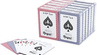Regal Games - Bulk Playing Cards -2 Sets of 6-Red and Blue-...