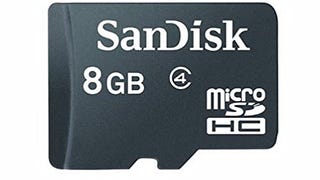 8GB Sandisk MicroSDHC Memory Card with SD Adapter