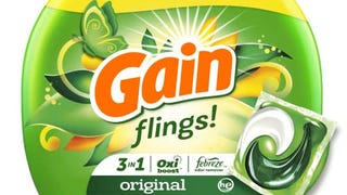 Gain Flings Laundry Detergent Soap Pods, High Efficiency...