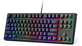 AUKEY Mechanical Keyboard TKL Gaming Keyboard RGB Backlit...