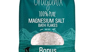 Oraganix Magnesium Bath Salt Flakes - 8lbs 100% Pure Magnesium...