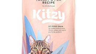 Amazon Brand - Kitzy Dry Cat Food, Turkey and Pea Recipe...
