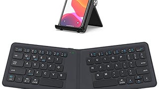 Foldable Bluetooth Keyboard, iClever BK06 Portable Wireless...