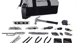 Amazon Basics 115 Piece Home Repair Tool Kit Set With...
