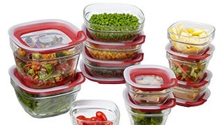 Rubbermaid Easy Find Lids Glass Food Storage and Meal Prep...