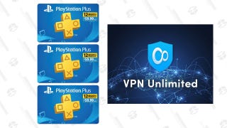 PlayStation Plus 3-Yr + VPN Unlimited Lifetime