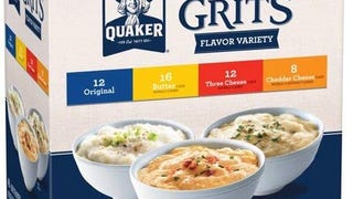 Quaker Instant Grits, 4 Flavor Variety Pack, 0.98oz Packets...