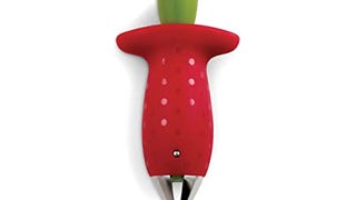 Chef'n Original Stem Gem Strawberry Huller, Red/Green