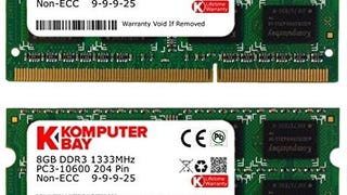 Komputerbay 16GB (2x 8GB) PC3-10600 10666 1333MHz SODIMM...