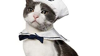 NAMSAN Pet Sailor Costume for Cats Small Dogs Halloween...
