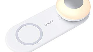 AUKEY Wireless Charging Night Light, Rechargeable Touch-...
