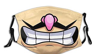 Waluigi Face Washable Reusable Face Nose Mouth Cover with...