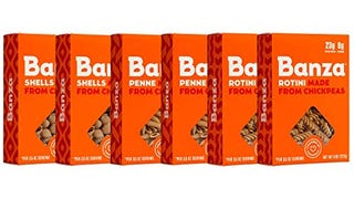 Banza Chickpea Pasta, Variety Pack (2 Penne/2 Rotini/2...