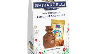 Ghirardelli Milk Chocolate Snowman Medium Bag, Caramel,...