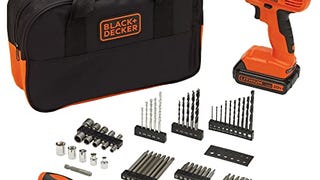 BLACK+DECKER 20V MAX* POWERCONNECT Cordless Drill Kit + 100...
